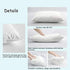 Aisawate Toddler Pillow with Pillowcase - Soft Organic Cotton Bed Pillows for Sleeping - 13X18 Small Kids Pillow for Travel, Crib, Bed Set- White Pillows - Machine and Hypoallergenic