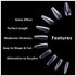 Care.D.N Clear Long Fake Nails Coffin for Girls, Full Cover Acrylic Ballerina Nails Tips, Press on Nails Long, Clear False Nails for Women with Case for Nail Salons and DIY Nail Art 500pcs 10 Sizes.?coffin nails)