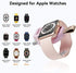 LVFAN Charger for Apple Watch, Portable iWatch Charger USB Wireless Charger Fast Charging Magnetic Cordless Car Travel Charger for Apple Watch Series 8 7 6 5 4 3 2 1 SE (Pink)