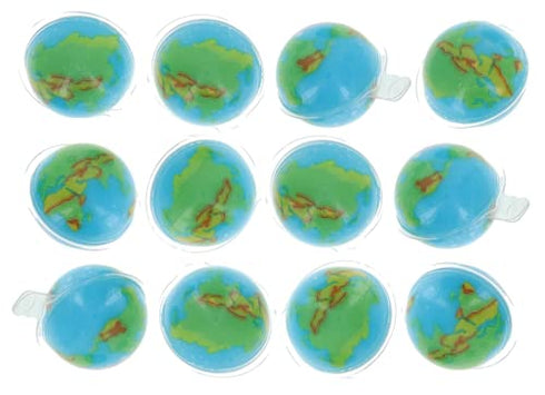 One Flavor Candy Earth Gummy Planet Gummi Candy Bulk in Resealable Bag (12 Balls) (Planets)