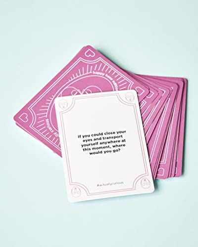 Actually Curious: Happy Hour Edition! Icebreaker Card Game - Questions for Couples Date Night, Mental Health Gifts, Camping, Team Building, Ladies Night, Family Table Talk, Happy Hour