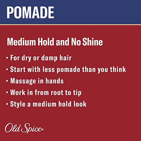 Old Spice Hair Styling Pomade for Men, 2.22 oz