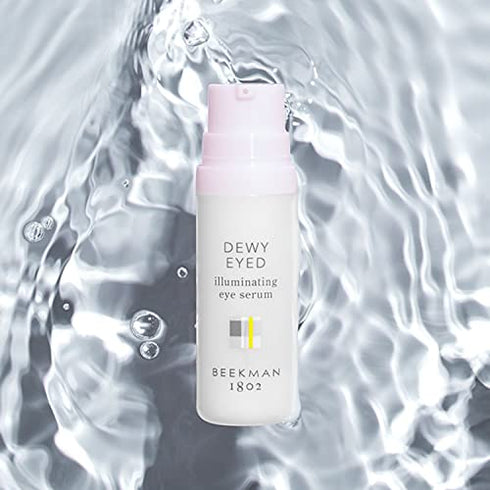 Beekman 1802 - Dewy Eyed Illuminating & Depuffing Eye Serum - Persian Silk Tree Bark Extract Skin Tightening Dark Circle Eye Cream & Puffy Eyes Treatment - 0.5 fl oz