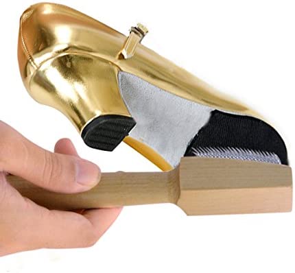 Jmkcoz Dancing Shoes Brush Wooden Suede Sole Shoe Brush Cleaner Cleaning Brush for Modern Latin Dance Shoes Wire Brush