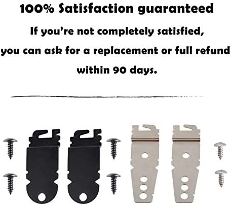 8212560 & 8269145 Dishwasher Mounting Brackets Clips Replacement for Whirlpool Kenmore KitchenAid Dishwashers with Screws