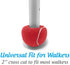 Top Glides Precut Walker Tennis Ball Glides (Red)