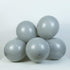 Nalwort Grey Balloon Kit 136PCS 18In 12In 5In Metallic Silver Gold Black Grey Macaron Grey Balloon Arch Garland For Festival Picnic Family Engagement, Wedding, Birthday Party, Gold Theme Anniversary Celebration Decoration