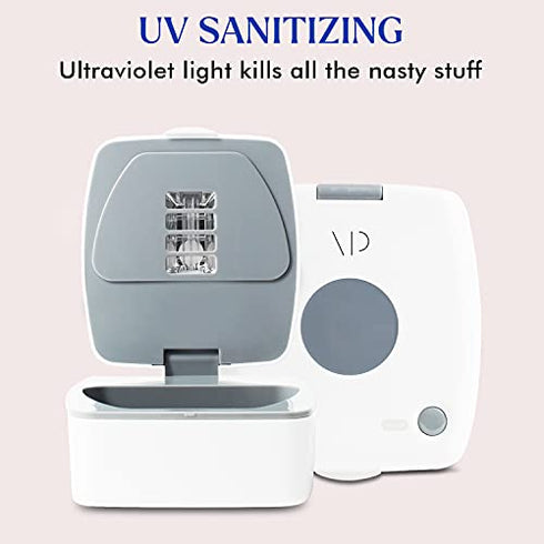 Vanity Planet UV Portable Retainer Cleaner - UV Dental Sanitizer - Twilight - Cleans Dentures, Retainers, Mouth and Night Guards - Removes Bad Odors, Discoloration and Stains - Lightweight & Portable
