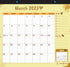Magnet Calendar for Refrigerator 2023-2024 by STRIVE ZEN, January 2023 - December 2024, Fridge, Monthly Magnetic Planner, Paper, Tear Off, Schedule Weeks, Days, 10x10 Inches, 24 Months