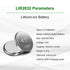 CT-ENERGY 8 Pack Lir2032 Rechargeable Coin Batteries 3.6V Rechargeable 2032 Lithium-ion Button Battery Replace 3V CR2032 Battery
