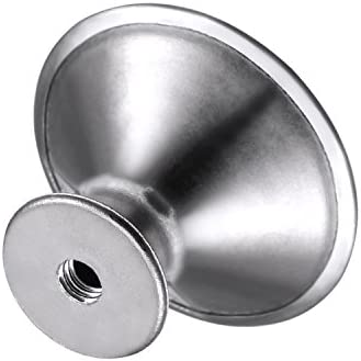 Bememo 24 Pack Silver Cabinet Knobs Kitchen Round Drawer Dresser Handles Kitchen Cabinet Round Pulls Hardware 1.06 x 0.79 Inch