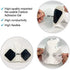 Easy@Home Tens Unit Wireless Electrode Pads Self Stick Carbon Pads, 4 Pack 6.5" x 3" Reusable - Non Irritating Design Pulse Massagers Replacement, 2 Pads per Pack, ETP015