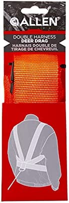 Allen Company Dual Harness Deer Drag with Rope, Blaze Orange,One Size,33