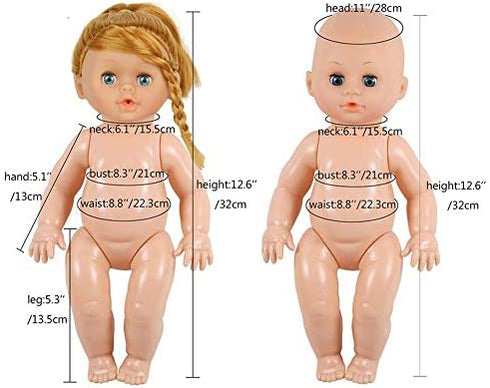 ARTST Doll Clothes,12 inch Baby Doll Clothes 6 Sets Include 5 Caps fit for 10 inch Dolls /11 inch Baby Dolls/ 12 inch Baby Dolls/
