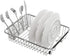 Slideep Stainless Steel Cutlery Utensil Holder Silverware Organizer Rack with Hooks Removable Drying Rack Silverware Holder Utensil Cutlery Basket Kitchen Dish Drainer Dish Drying Rack