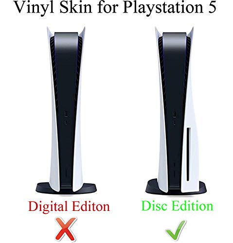 Decal Moments PS5 Standard Disc Console Controllers Full Body Vinyl Skin Sticker Decals for Playstation 5 Console and Controllers Anime
