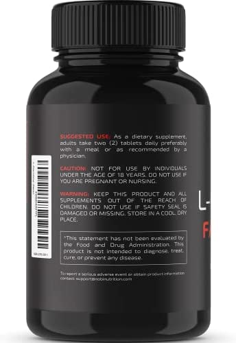 L-Carnitine Fat Burner | Healthier Weight Loss for Women & Men | Diet Pills Appetite Suppressant Carb Blocker Metabolism & Thermogenic Booster by Nobi Nutrition