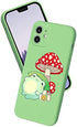 suitca Compatible with iPhone 11, Cute Frog with Mushroom Hat & Snail Phone Case, Kawaii iPhone Case with Cool Design for Girls Women Kids with Soft Slim Protective Case Cover, iphone 11 (6.1 in)
