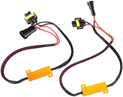 Madlife Garage 2pcs 50W 6 ohm H11/H8/H9 Led Load Resistor Flicker Decoders Warning Canceler Harness For LED Headlight