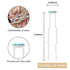 QIUTIMIY 20 Pack (Blue)Crystal Flower Hair Pins Rhinestone Hair Clips for Bridal Wedding Women Hair Jewelry Accessories, with Clear Container