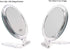 20X Magnifying Mirror, Two Sided Mirror, 20X/1X Magnification, Folding Makeup Mirror with Handheld/Stand,Use for Makeup Application, Tweezing, and Blackhead/Blemish Removal.4Inches (Silver)