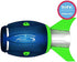 Aerobie Sonic Fin Football, Aerodynamic Russel Wilson Football Toy, Now with Softer Foam & Fins, Outdoor Games for Kids and Adults Aged 8 and Up