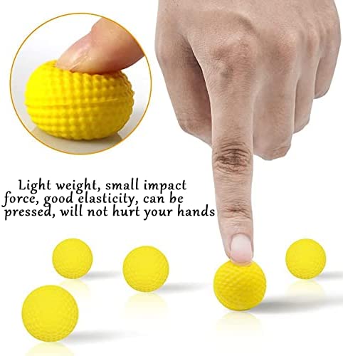 LemoHome Yellow Bulk Foam Bullet Ball 100-Round Replacement Refill Pack, Compatible with Nerf Rival Blasters Prometheus, Apollo, Zeus, Khaos, Atlas, Artemis, Kronos & Nemesis (Yellow-100)