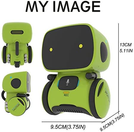 YINGTESI Smart Robot Toys for Kids, Vector Robot Toy with Touch,Voice Control Sing and Dancing Repeat,Recorder,Speak Like You,Gift for Kids