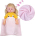 Baby Doll Cradle Bassinet Portable Doll Carrier Carry Bag,Soft Pillow Quilt Plush Bear Doll Clothes Outfits Included,for 9-10-11-12 Inch Alive Baby Doll Reborn Newborn Baby Doll Accessories Gift-wrap
