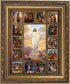 Autom Inspirational Framed Print The Stations of The Cross, 13-Inch, Multicolor