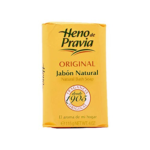 Heno de Pravia Bar Soap. Natural Cleanser and Moisturizer. Delicate Scent. Suitable for all Skin types. 4.4 Oz/ 125 g. 3 Pack