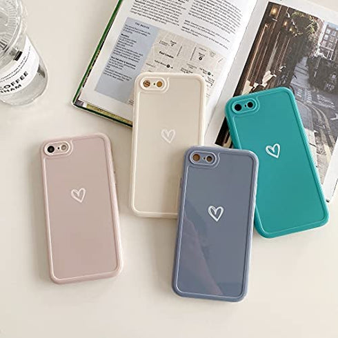 HJWKJUS Compatible with iPhone 7/8/SE 2020/SE 2022 Case for Women Girls, Cute Love Heart Pattern Soft Slim TPU Protective Bumper Phone Case for iPhone 7/8/SE 2020 4.7?-Pink