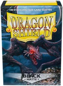 Dragon Shield Matte Black 100 Protective Sleeves