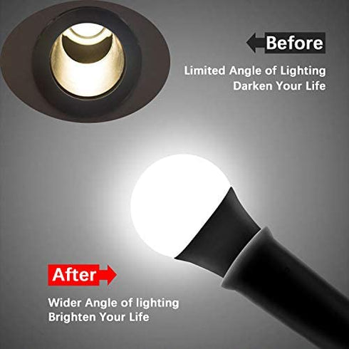 DiCUNO E26 Socket Extender, E26 to E26 Standard Medium Base, 6.5CM/2.56 Inch Extension Socket Adapter, Max 200W Light Bulb Extender 2 Pcs