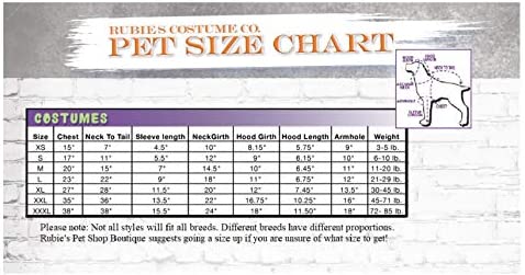 Rubie's Costume Classic Batman Pet Costume, Multicolor, L Neck 18 Girth 23 Back 22 US