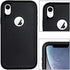 Ballaber Case for iPhone XR Defender Durable 2 in 1 Shockproof Rugged Heavy Duty Full Body Protective Hard Bumper Soft Silicone Cover Support Wireless Charging 6.1 inch (Black)