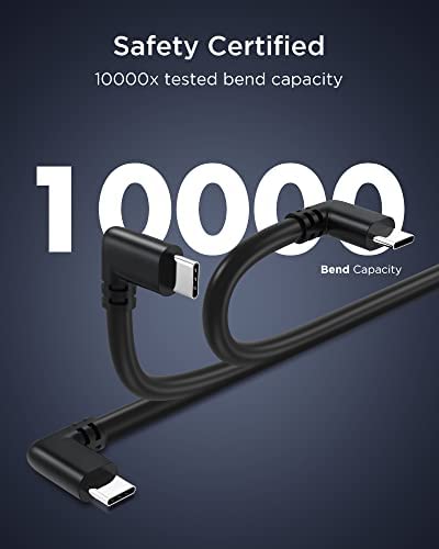 KIWI design Link Cable Accessories Compatible with Quest 2 VR Headset, USB 3.0 PC Game Cable Fast and Stable (10FT C to C)