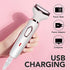 Electric Razor for Women, Hair Trimmer for Face Beard Mustache Arm Leg Armpit Bikini, Painless 2 in 1 Shaver with 3 Stainless Steel Blades and Floating Head, Rechargeable Cordless Hair Clipper
