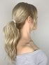 Heliums Gray Skinny Seamless 6mm Medium Hold Soft Nylon Fabric Rolled Ponytail Holders - 18 Hair Ties