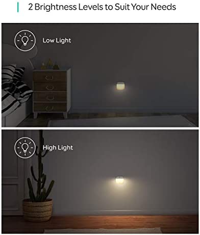 eufy by Anker, Lumi Stick-On Night Light, 2nd Generation Warm White LED, Motion Sensor, Bedroom, Bathroom, Kitchen, Hallway, Stairs, Energy Efficient, Compact, 3-Pack
