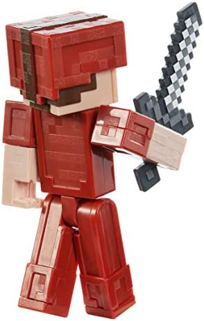 Minecraft Earth 3.25" Steve in Red Leather Figure
