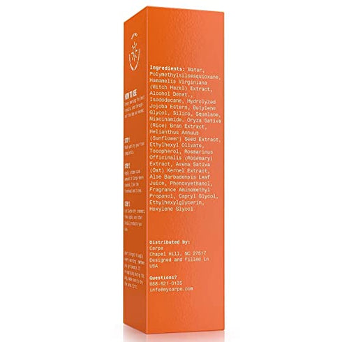 Carpe Sweat Absorbing Face - Helps Keep Your Face, Forehead, and Scalp Dry - Sweat Absorbing Gelled Lotion - Plus Oily Face Control - With Silica Microspheres and Jojoba Esters