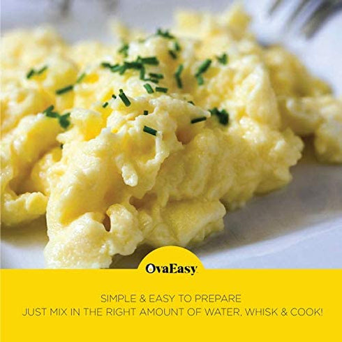 OvaEasy Dehydrated Egg Crystals – 4.5oz. (128g) Bag – Powdered Eggs Made From All-Natural Ingredients – Easy-To-Prepare Egg Powder – Dehydrated Food Perfect for Camping & Backpacking