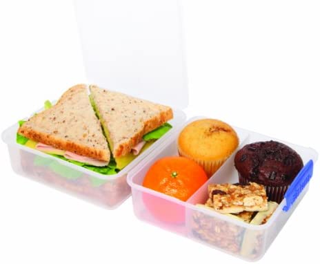 Sistema To Go Collection Lunch Cube Compact Food Storage Container, 5.9 Cup, Color Varies | Great for Meal Prep | BPA Free, Reusable