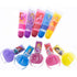 Townley Girl Disney Princess Sparkly Cosmetic Makeup Set for Girls with Lip Gloss Nail Polish Nail Stickers - 11 Pcs|Perfect for Parties Sleepovers Makeovers| Birthday Gift for Girls above 3 Yrs