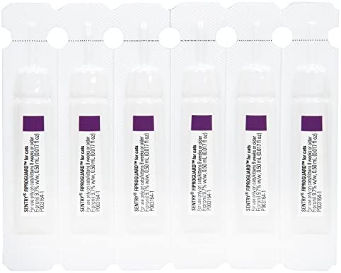 SENTRY Fiproguard for Cats, Flea and Tick Prevention for Cats (1.5 Pounds and Over), Includes 6 Month Supply of Topical Flea Treatments