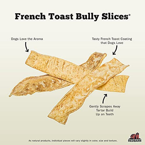 Redbarn Bully Slices for Dogs (French Toast) Natural Dental Treats (1 Bag)