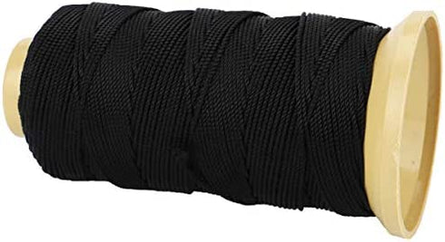 328 Feet Twisted Nylon Line Twine String Cord for Gardening Marking DIY Projects Crafting Masonry (Black, 1.5mm-328 feet)