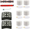 Amyehouse Soft Bristle Brushroll Roller Hepa Foam Filter Replacement Parts Compatible with Shark DuoClean NV800 NV800W NV801 NV801Q NV803 UV810 Vacuum