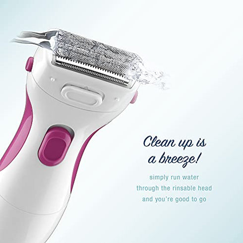 Conair Ladies Cordless Twin Foil Shaver with Pop-Up Trimmer
